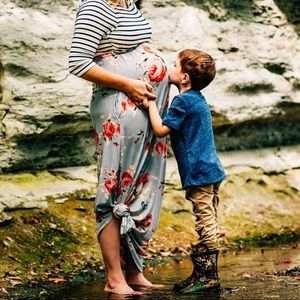 Pinkblush maternity maxi dress